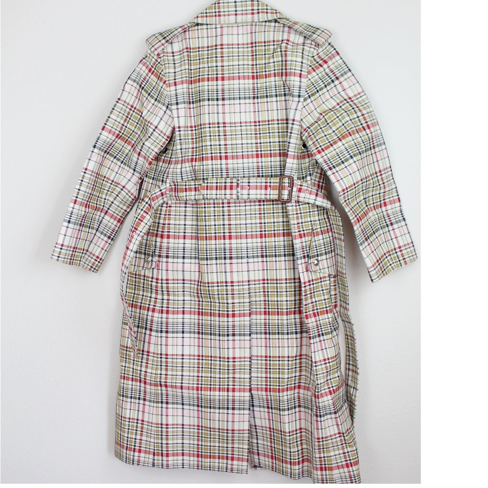 NWT Burberry Check Rain Trench Coat, US 4 - Picture 4 of 16